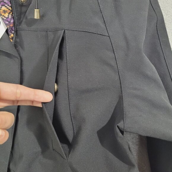 NEW Pendleton Womens S Black Hooded Parka Windbreaker Coat - Picture 8 of 11